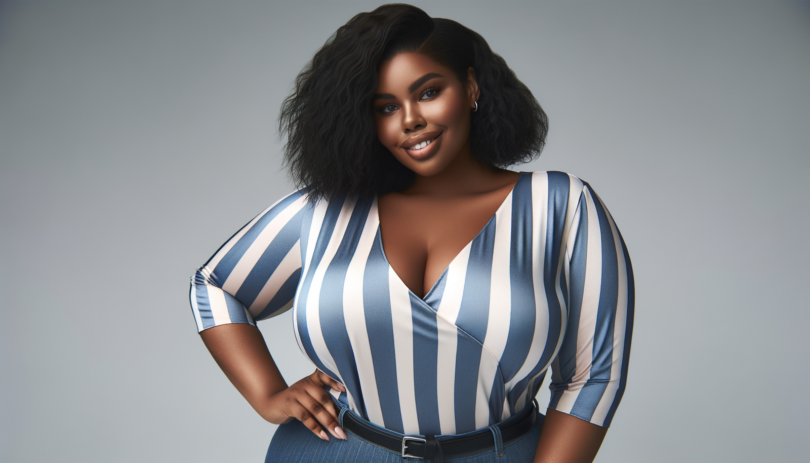 plus size striped shirt 