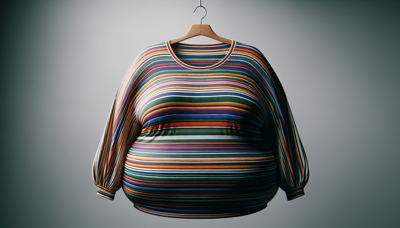 Photo plus size striped shirt 